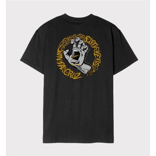 SANTA CRUZ SCREAMING 50 TEE NEGRO