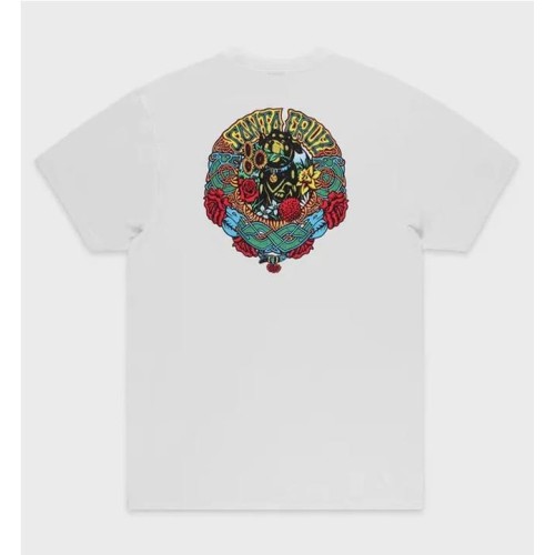 SANTA CRUZ DRESSEN MASH UP TEE BLANCO