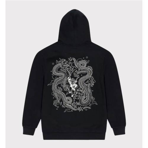 RIPNDIP RYU EMBROIDERED HOODIE NEGRO