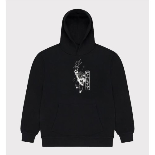 RIPNDIP RYU EMBROIDERED HOODIE NEGRO