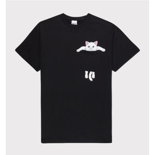 RIPNDIP BROKE THE POCKET TEE NEGRO