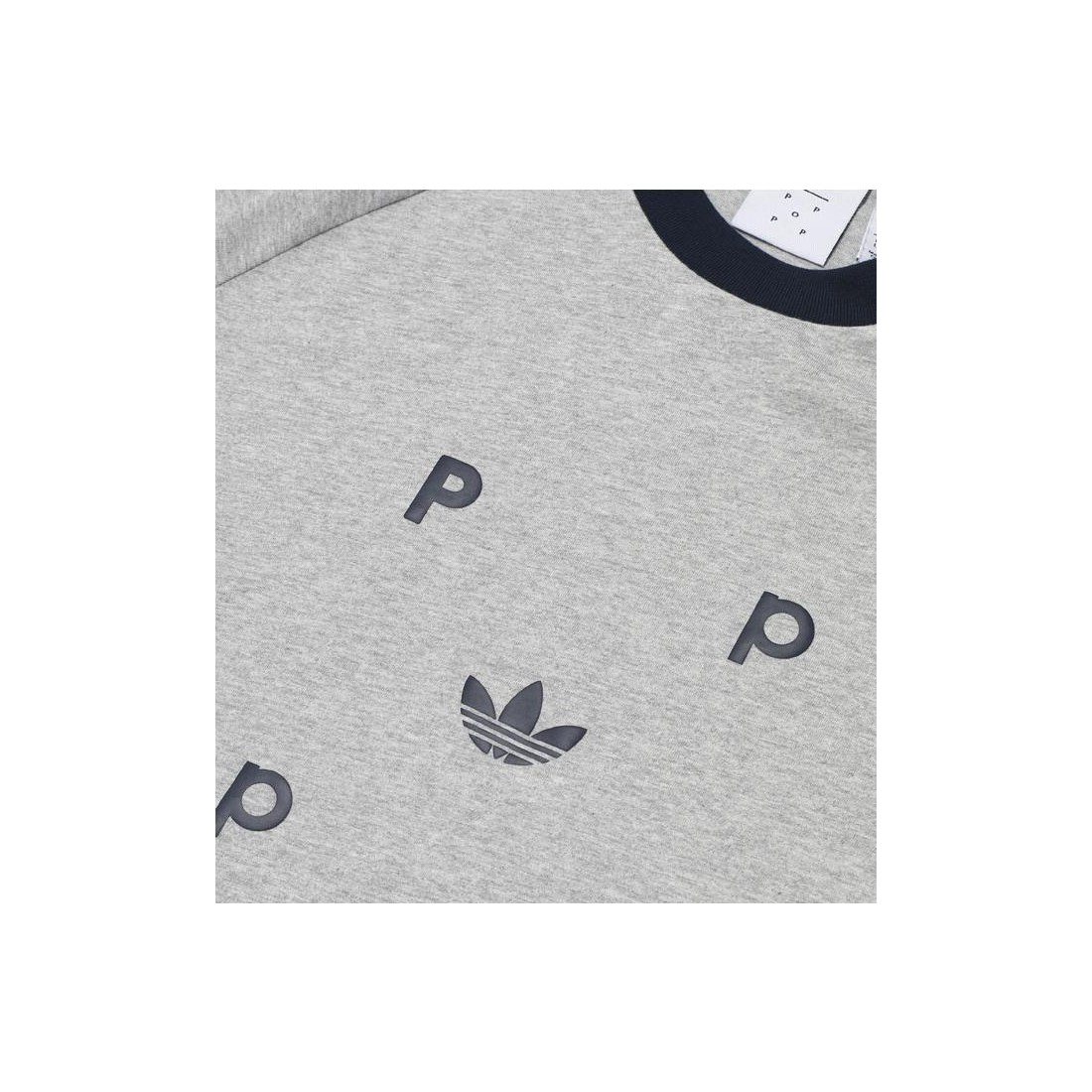 ADIDAS X POP CLASSIC TEE GRIS