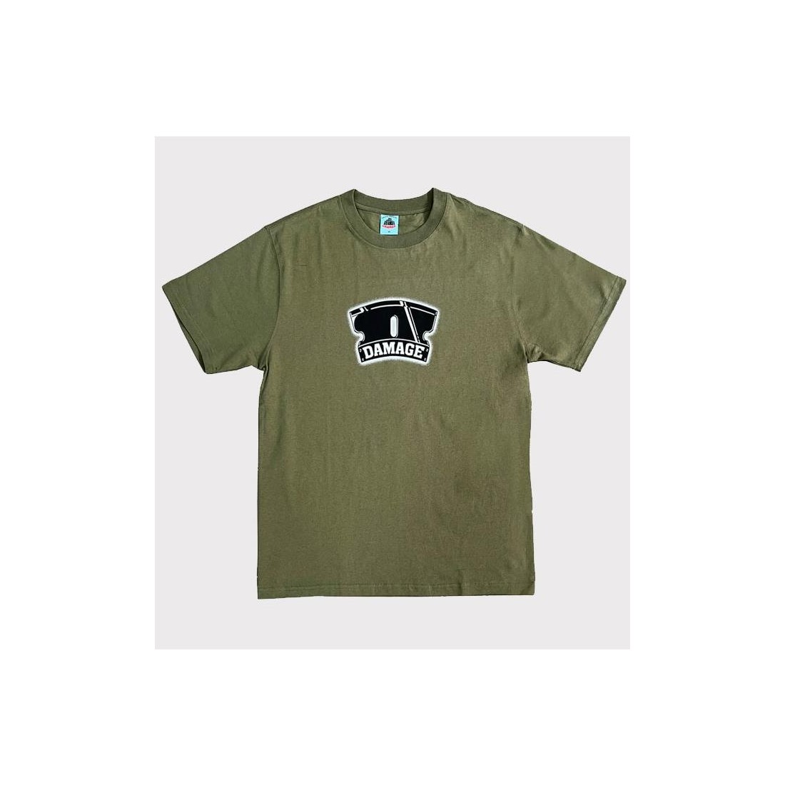 DAMAGE CUTTROAT TEE VERDE OLIVA