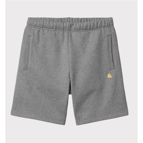 CARHARTT WIP CHASE SWEAT SHORT GRIS OSCURO