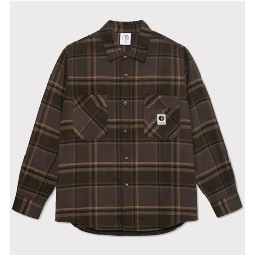POLAR MIKE LS SHIRT MARRON