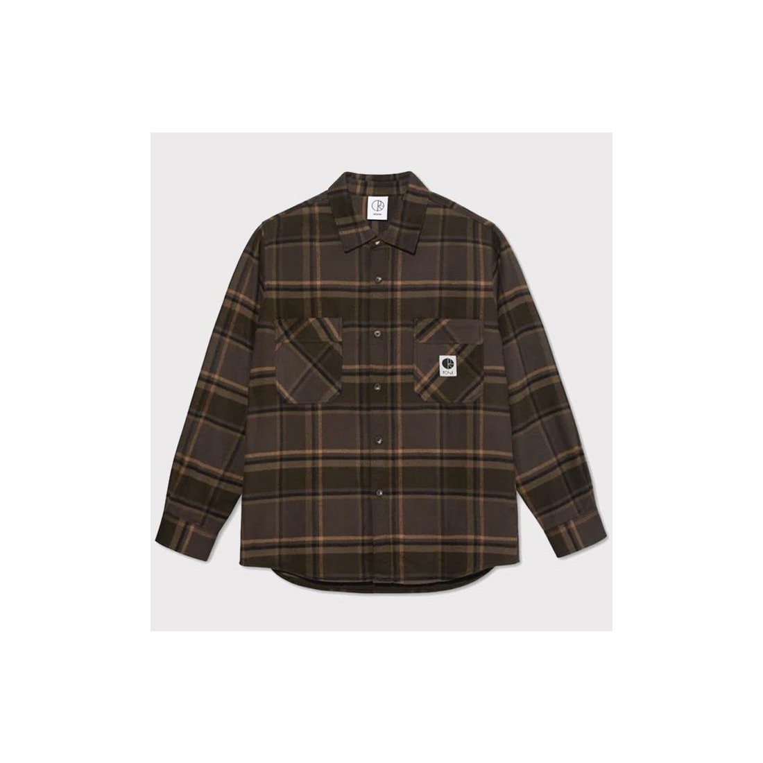 POLAR MIKE LS SHIRT MARRON