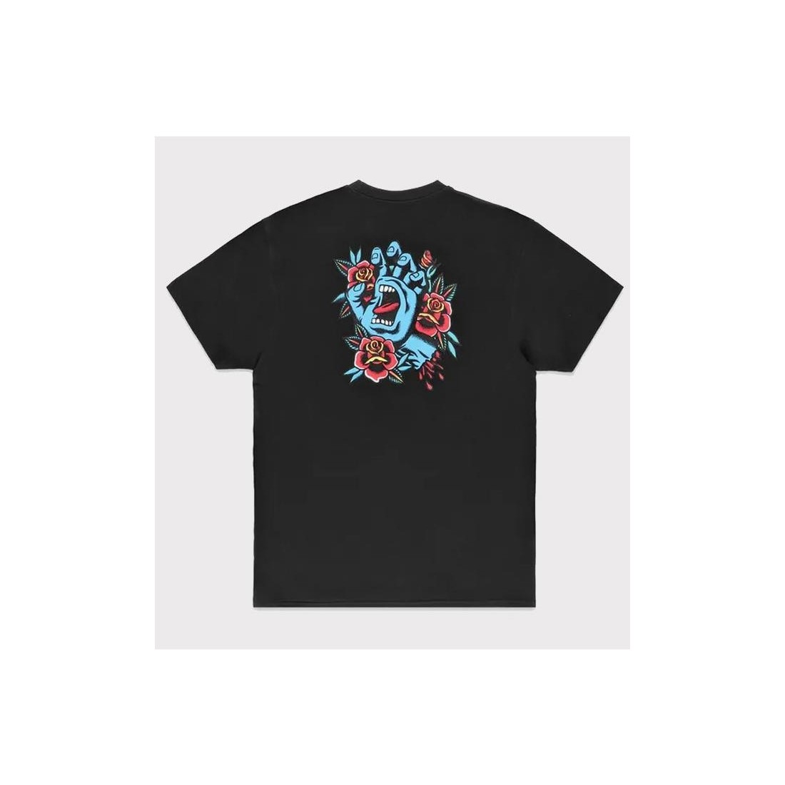 SANTA CRUZ SCREAMING FLASH TEE NEGRO
