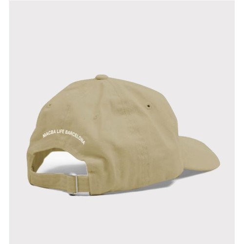 MACBA LIFE CLEAN LOGO DAD CAP BEIGE 2