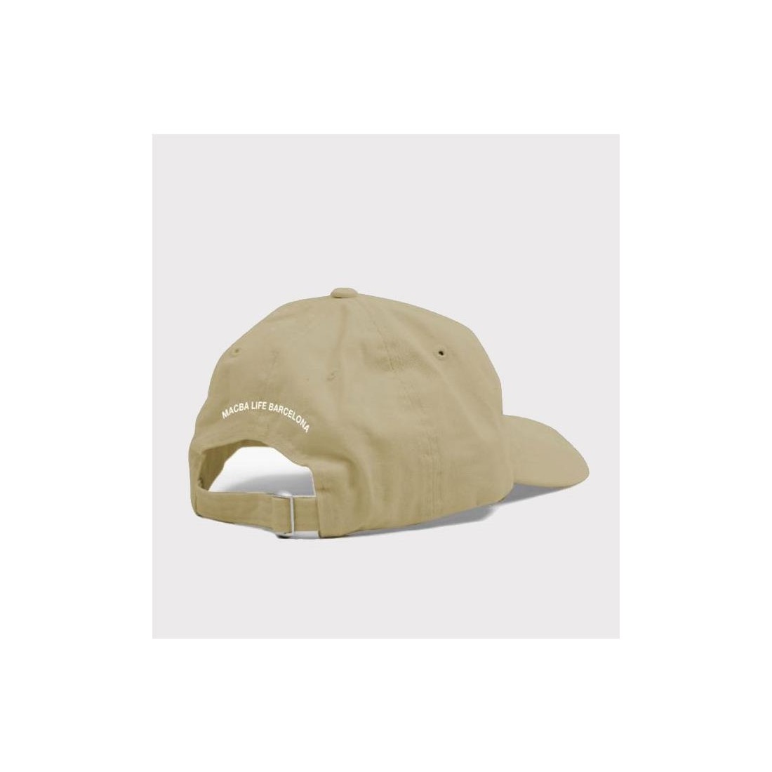 MACBA LIFE CLEAN LOGO DAD CAP BEIGE