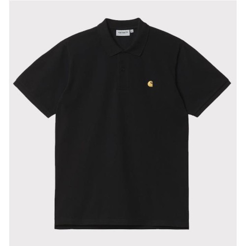 CARHARTT WIP CHASE PIQUE POLO NEGRO