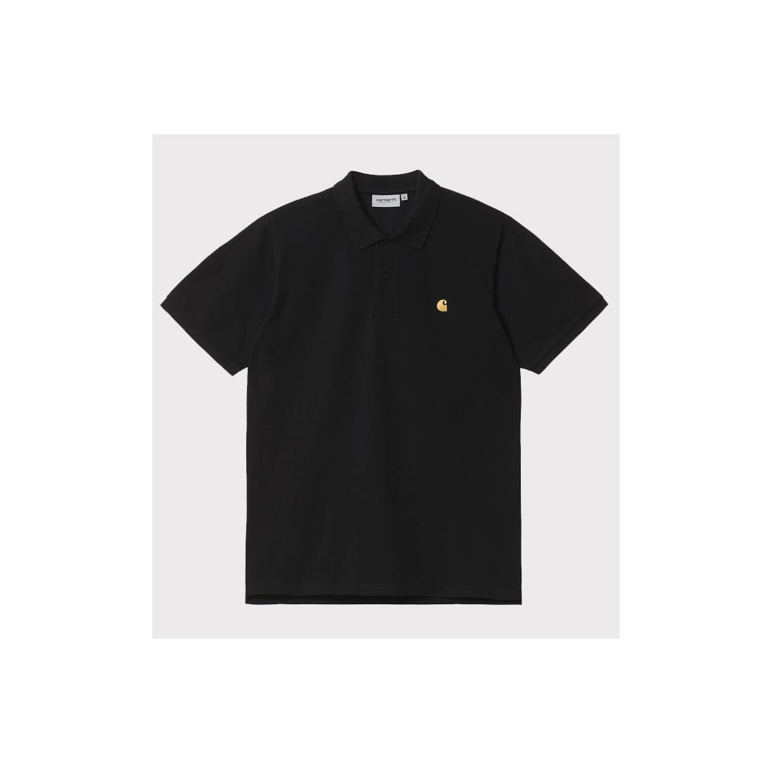 CARHARTT WIP CHASE PIQUE POLO NEGRO