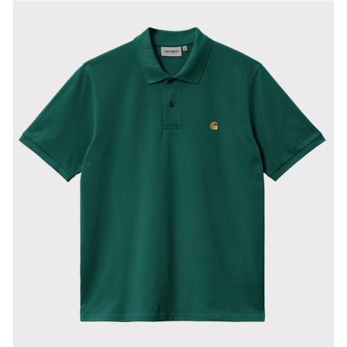 CARHARTT WIP CHASE PIQUE POLO VERDE