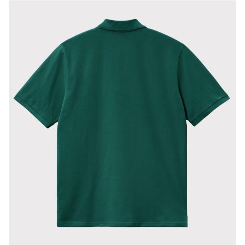 CARHARTT WIP CHASE PIQUE POLO VERDE 2