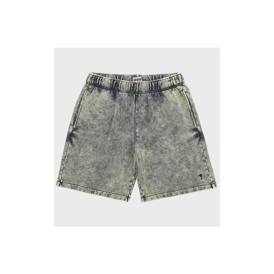 GUESS GO ACID FLEECE SHORT NEGRO