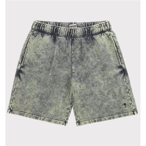 GUESS GO ACID FLEECE SHORT NEGRO