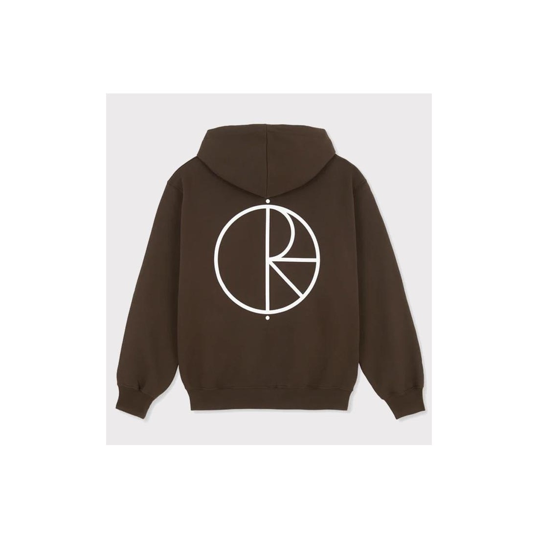 POLAR STROKE LOGO DAVE HOODIE MARRON