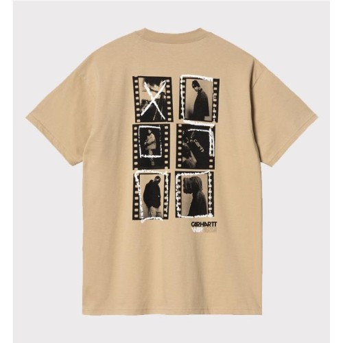 CARHATT WIP CONTACT SHEET TEE MARRON