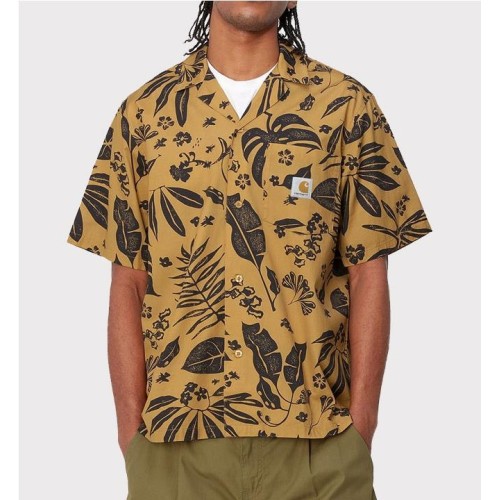CARHARTT WIP WOODBLOCK SHIRT MARRON