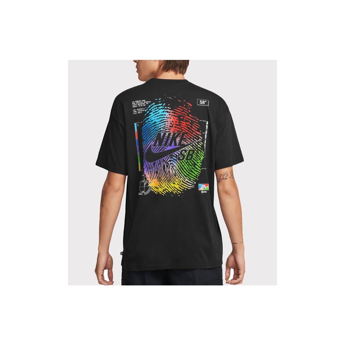 NIKE SB THUMBPRINT TEE NEGRO