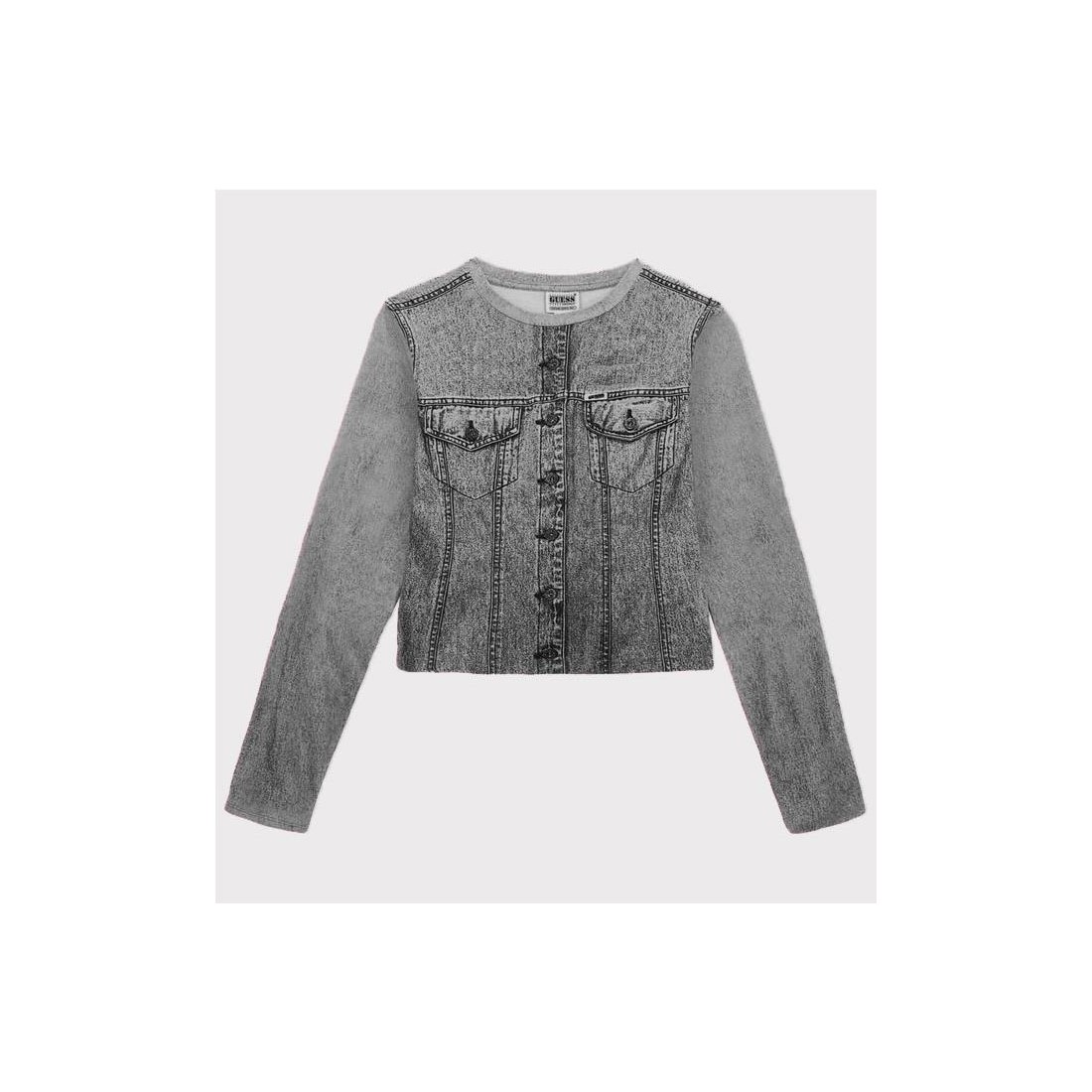 GUESS GO PRINTED LS NEGRO