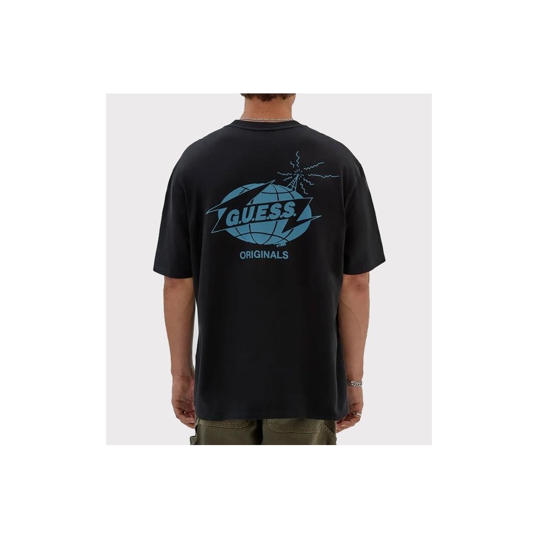 GUESS GO RADIO TEE NEGRO