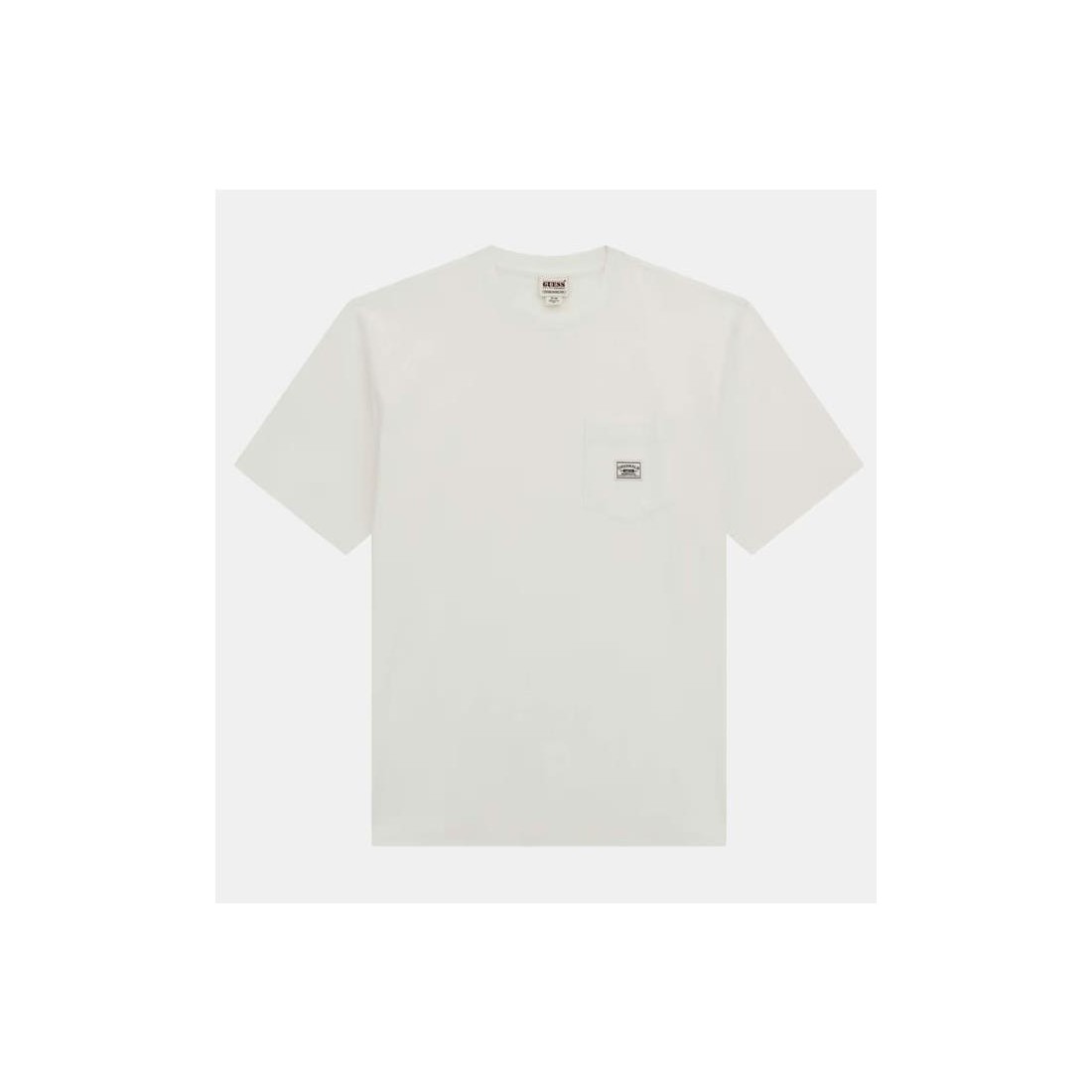 GUESS GO POCKET LABEL TEE BLANCO