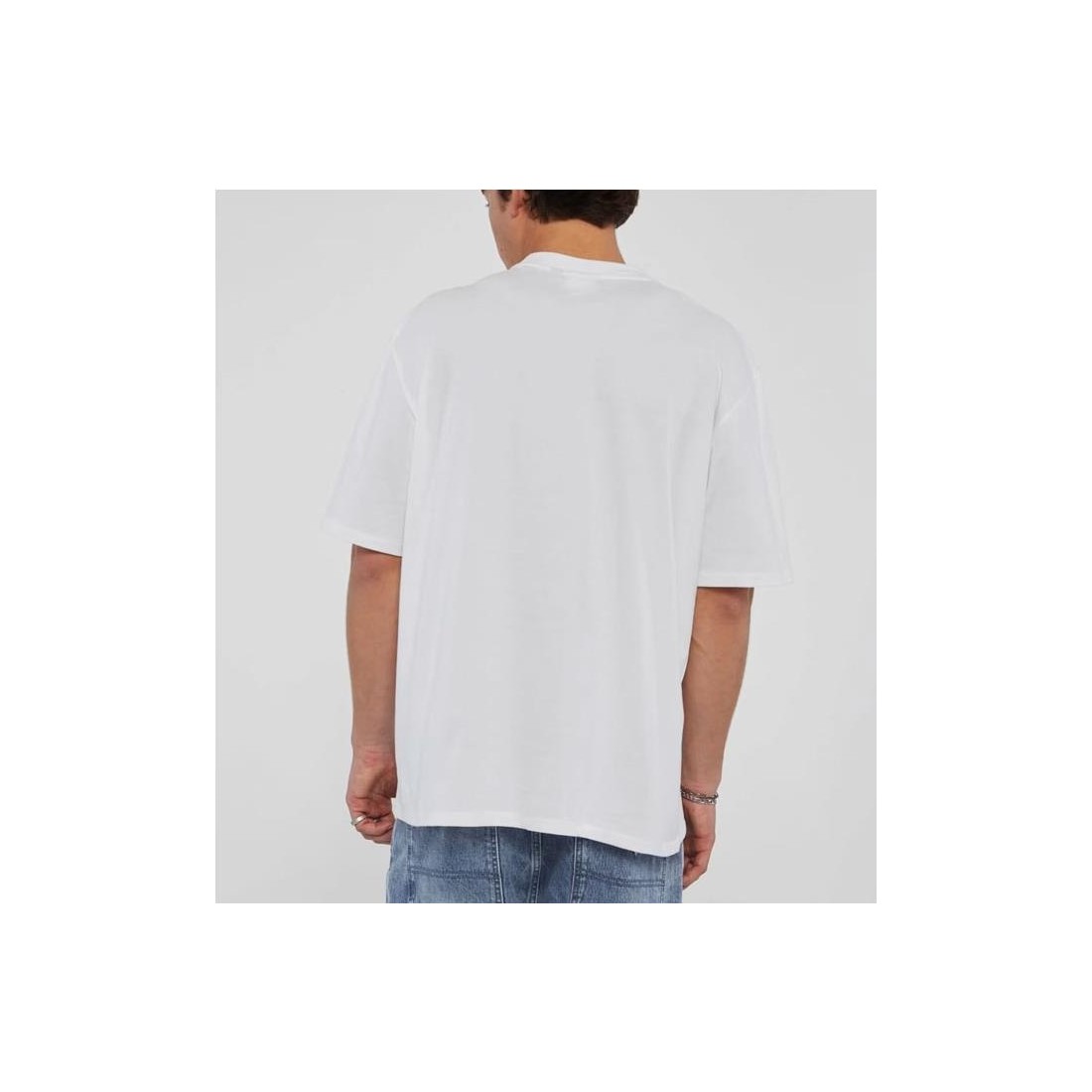 GUESS GO POCKET LABEL TEE BLANCO