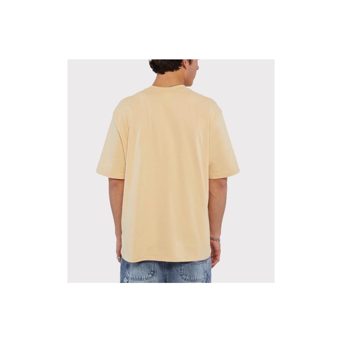 GUESS GO POCKET LABEL TEE BEIGE