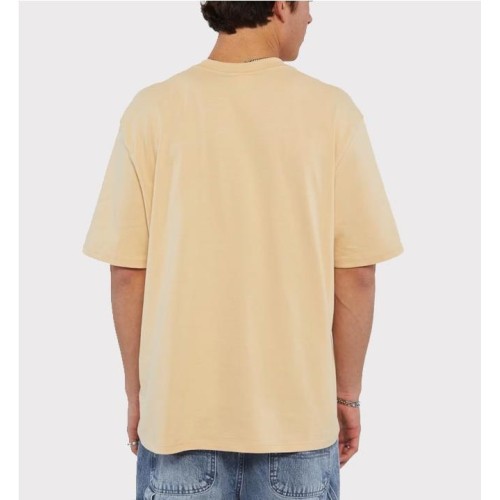 GUESS GO POCKET LABEL TEE BEIGE