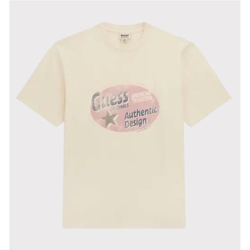 GUESS GO WEST TEE BEIGE