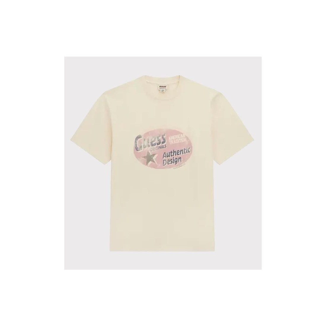 GUESS GO WEST TEE BEIGE
