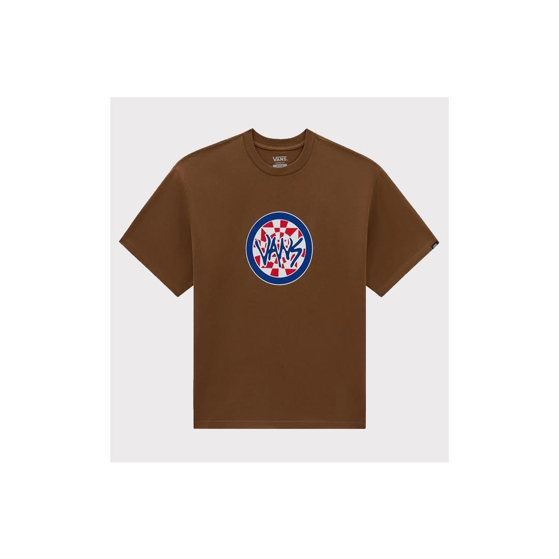 VANS CHECKER ICON TEE MARRON