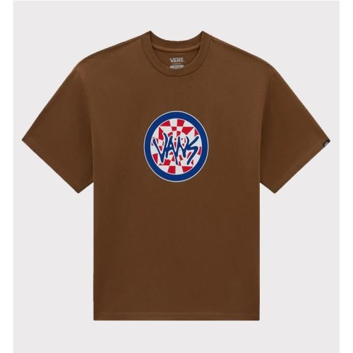 VANS CHECKER ICON TEE MARRON