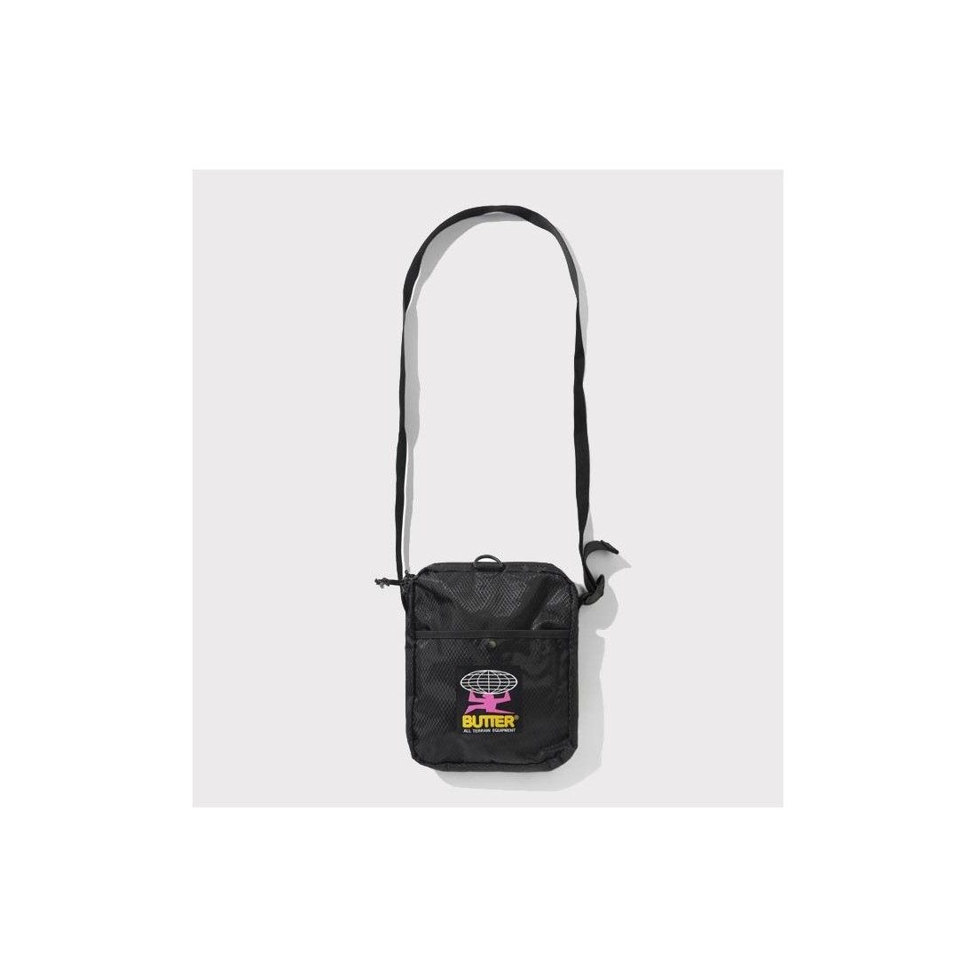 BUTTER GOODS RIPSTOP SIDE BAG NEGRO