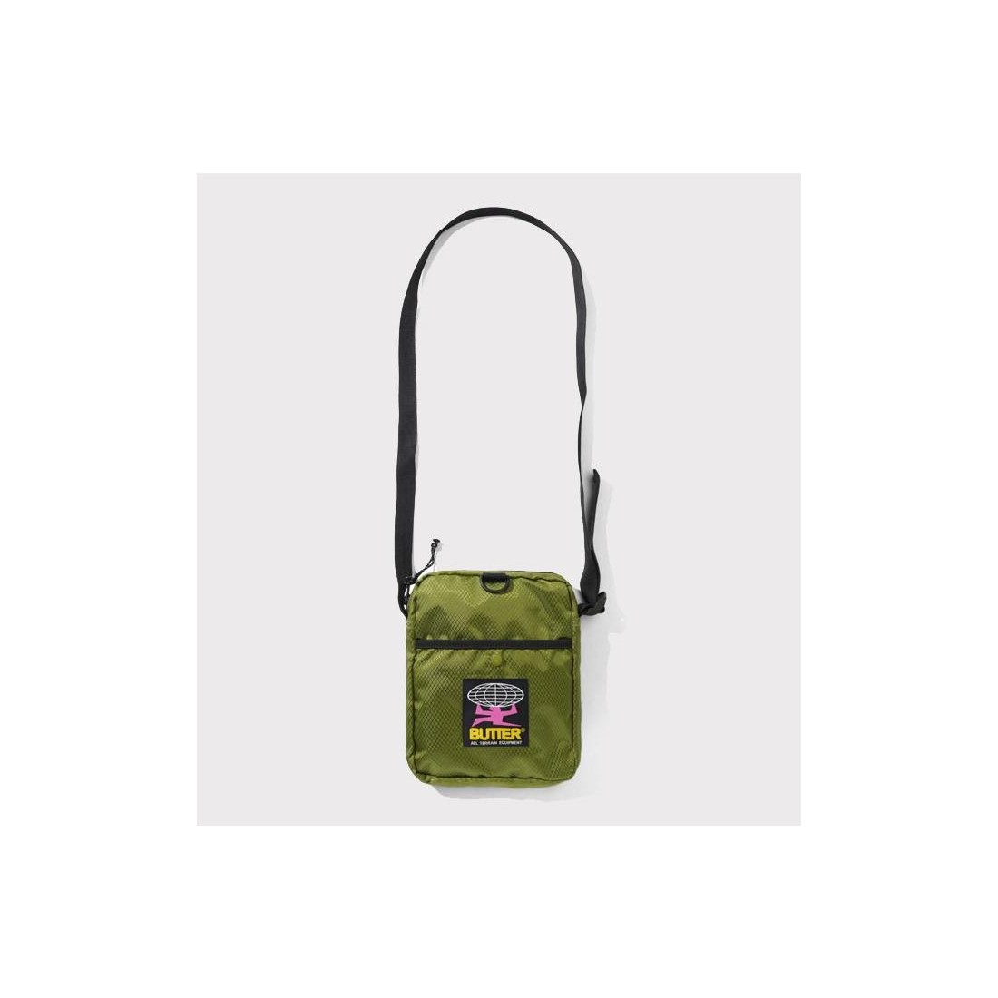 BUTTER GOODS RIPSTOP SIDE BAG VERDE