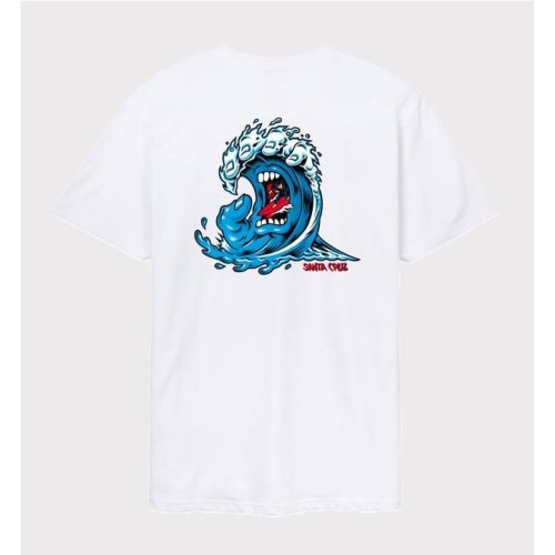 SANTA CRUZ SCREAMING WAVE TEE BLANCO