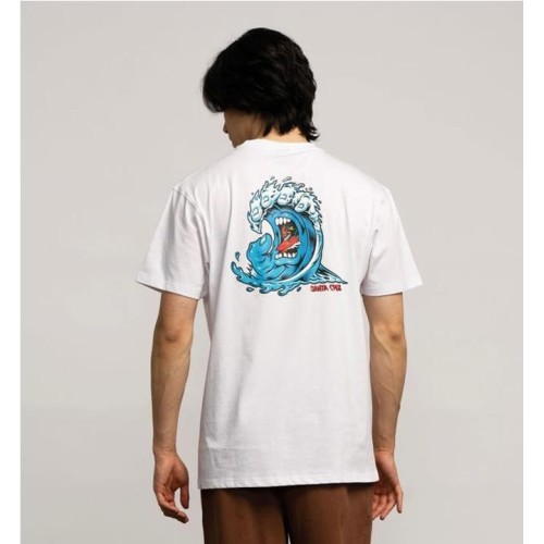 SANTA CRUZ SCREAMING WAVE TEE BLANCO