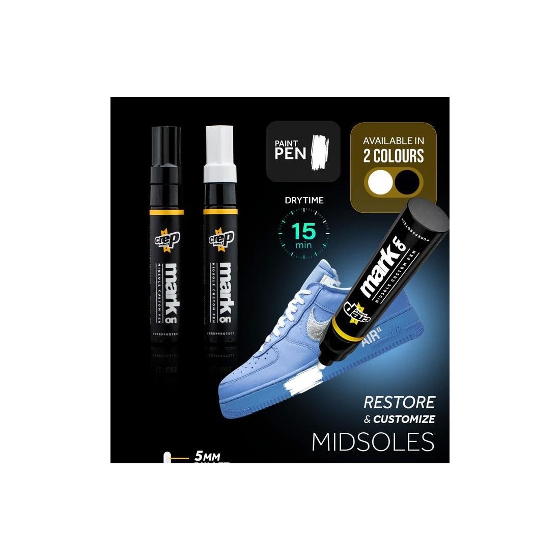 CREP PROTECT MARK ON PEN NEGRO