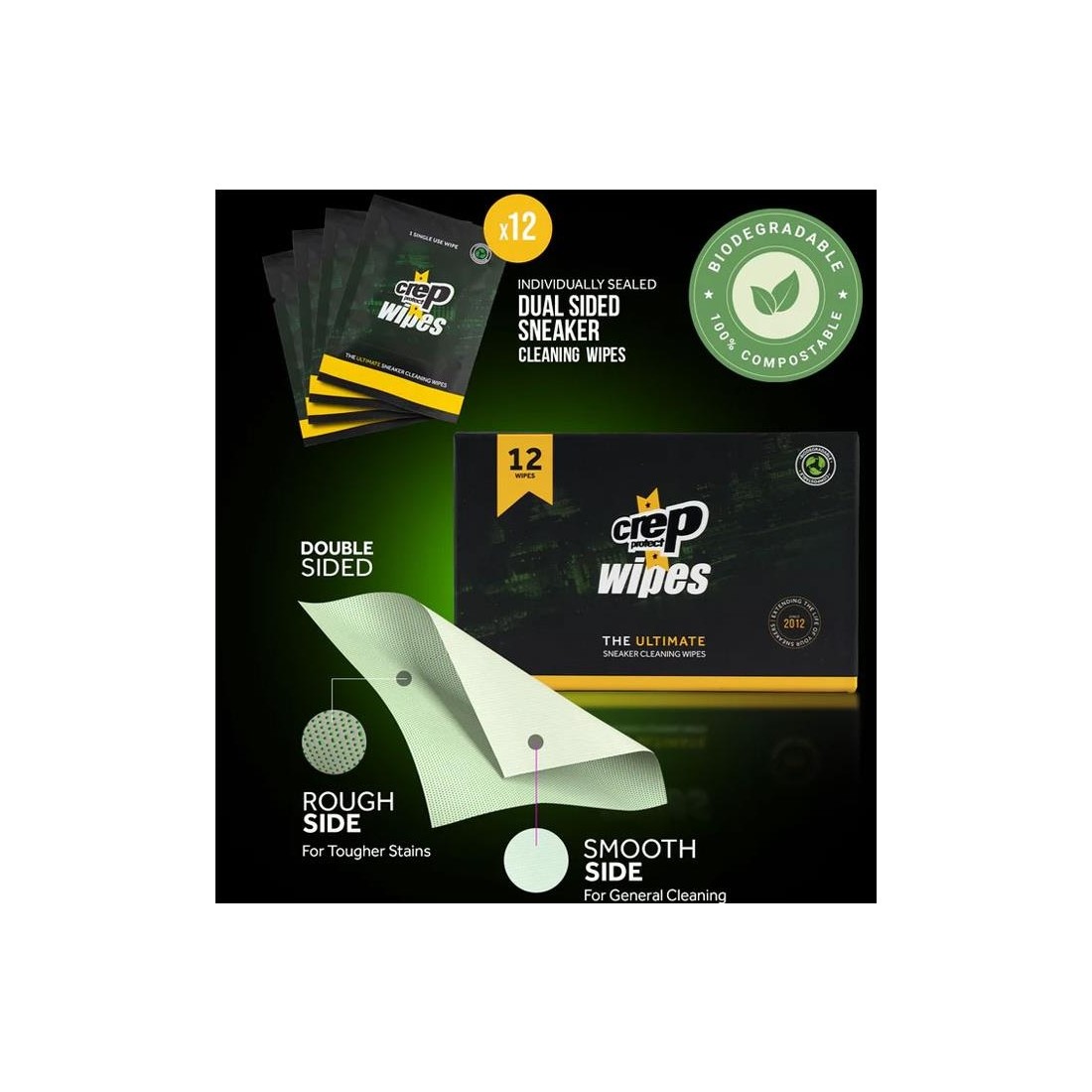 CREP PROTECT WIPES GREEN NEGRO