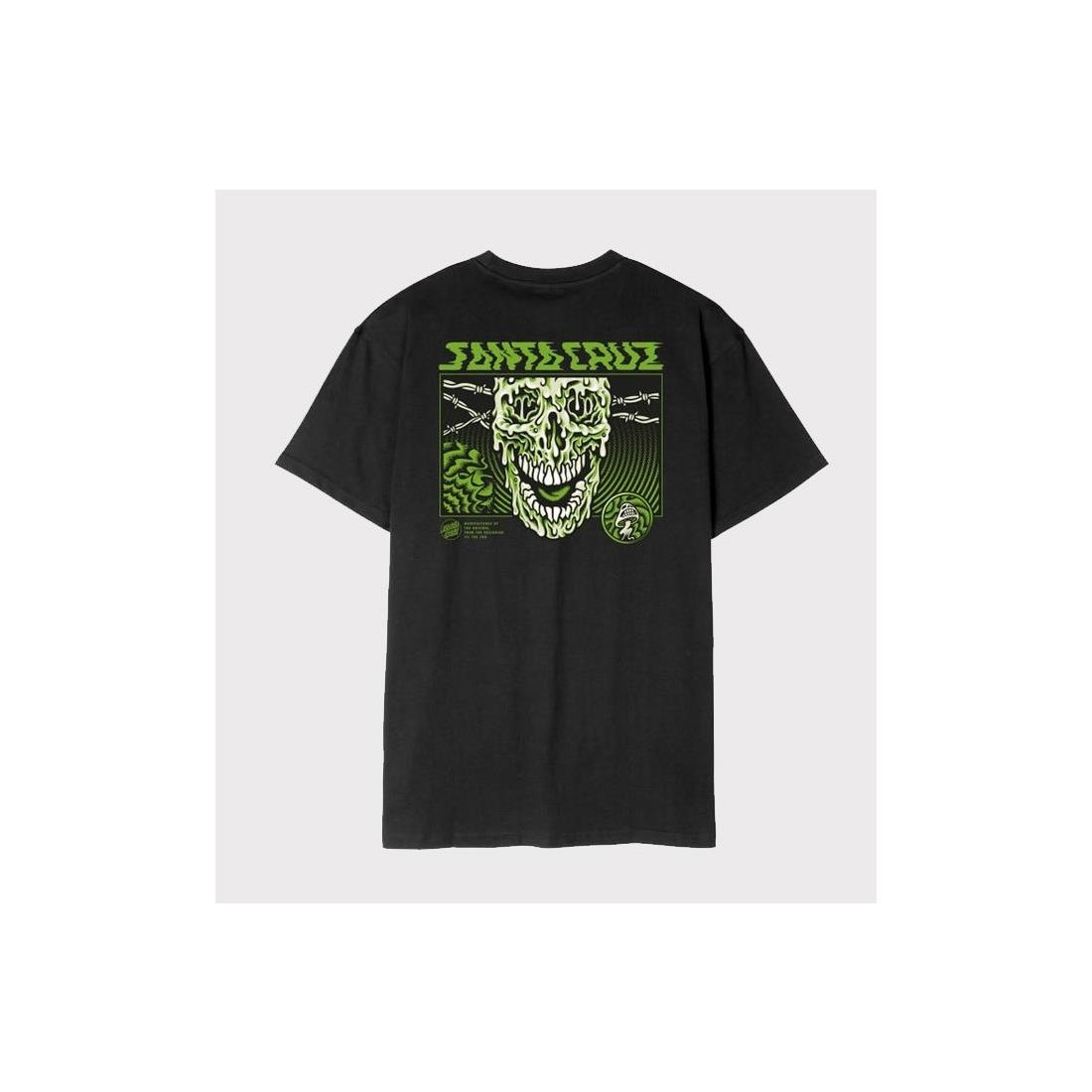 SANTA CRUZ TOXIC SKULL TEE NEGRO