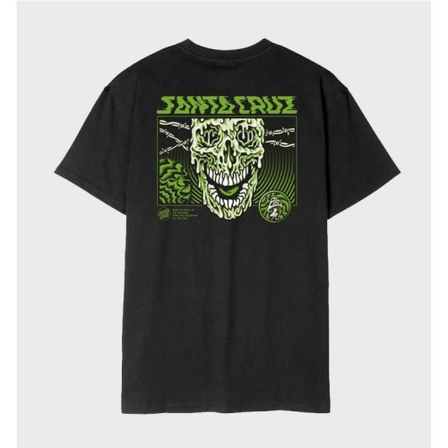 SANTA CRUZ TOXIC SKULL TEE NEGRO