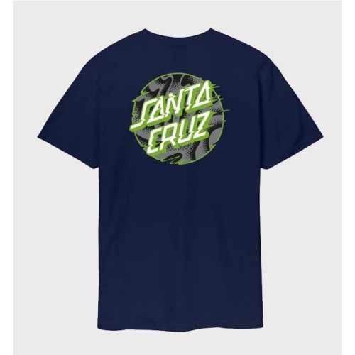 SANTA CRUZ VIVID SLICK DOT TEE AZUL