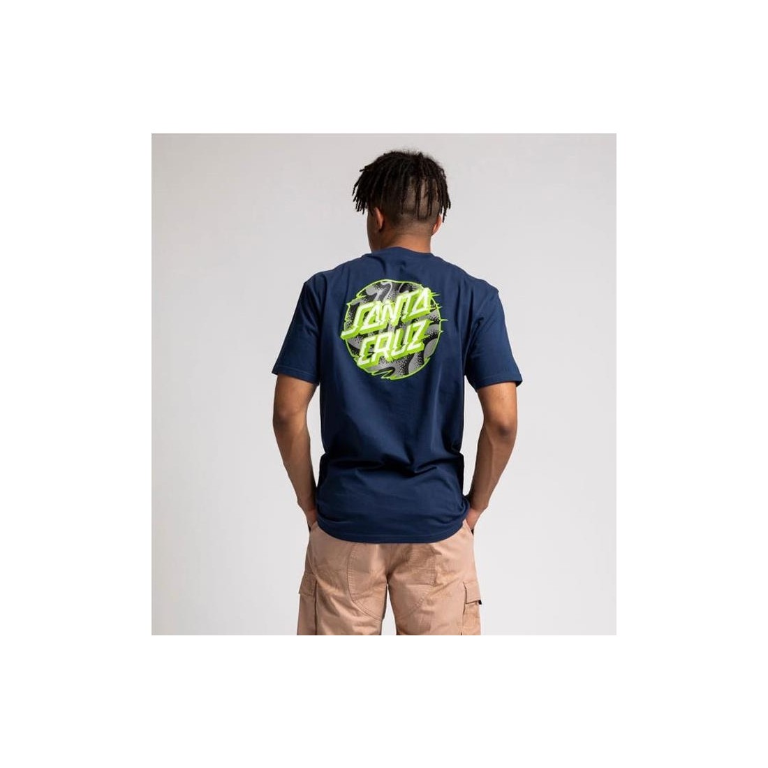 SANTA CRUZ VIVID SLICK DOT TEE AZUL
