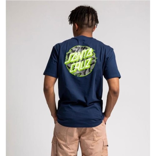SANTA CRUZ VIVID SLICK DOT TEE AZUL