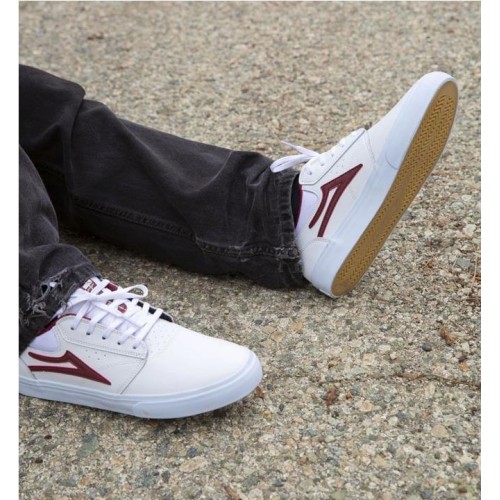 LAKAI GRIFIN LEATHER BLANCO