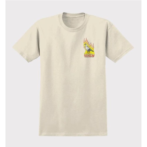 ANTIHERO FLAME PIGEON TEE BEIGE1