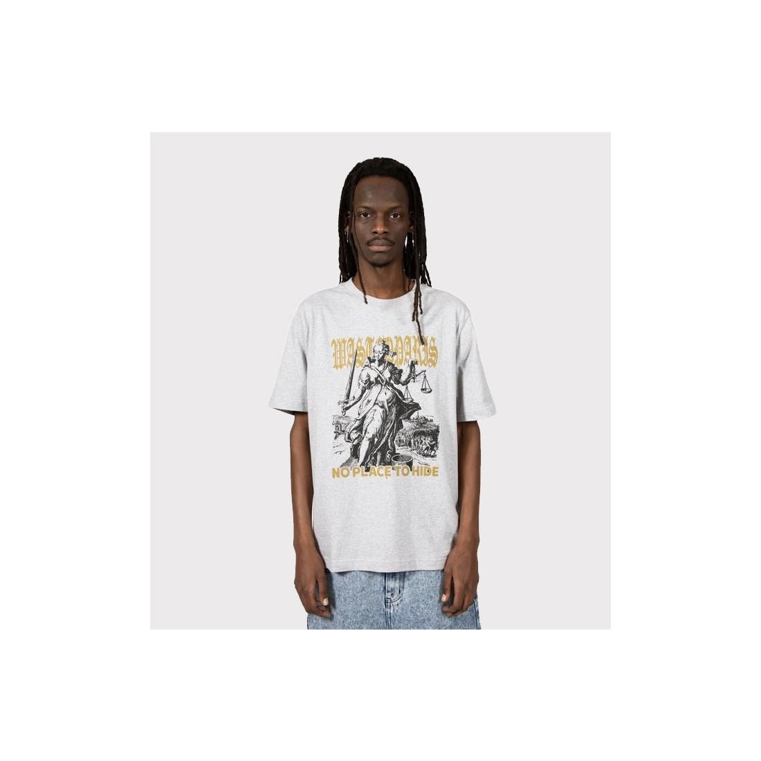 WASTED PARIS SENTENCE TEE GRIS