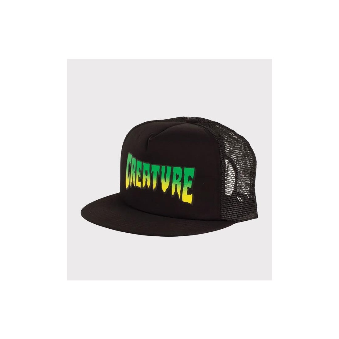 CREATURE HAT LOGO MESH TRUCKER NEGRO
