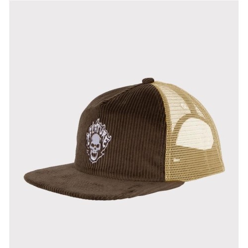 CREATURE BONEHEAD FLAME MESH MARRON