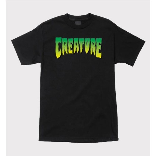 CREATURE LOGO HEAVYWEIGHT TEE NEGRO